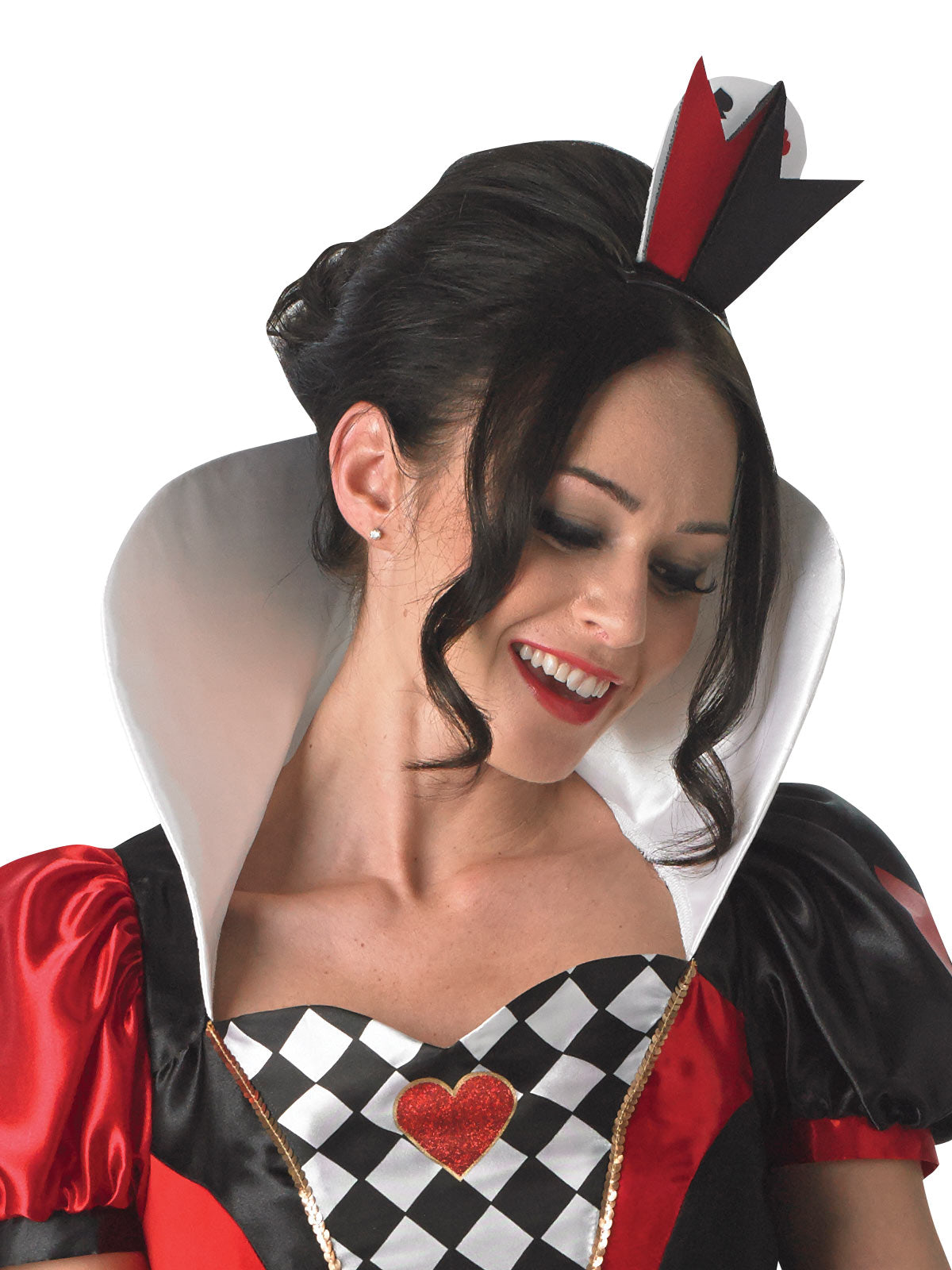 RED QUEEN OF HEARTS DELUXE COSTUME, ADULT - Back