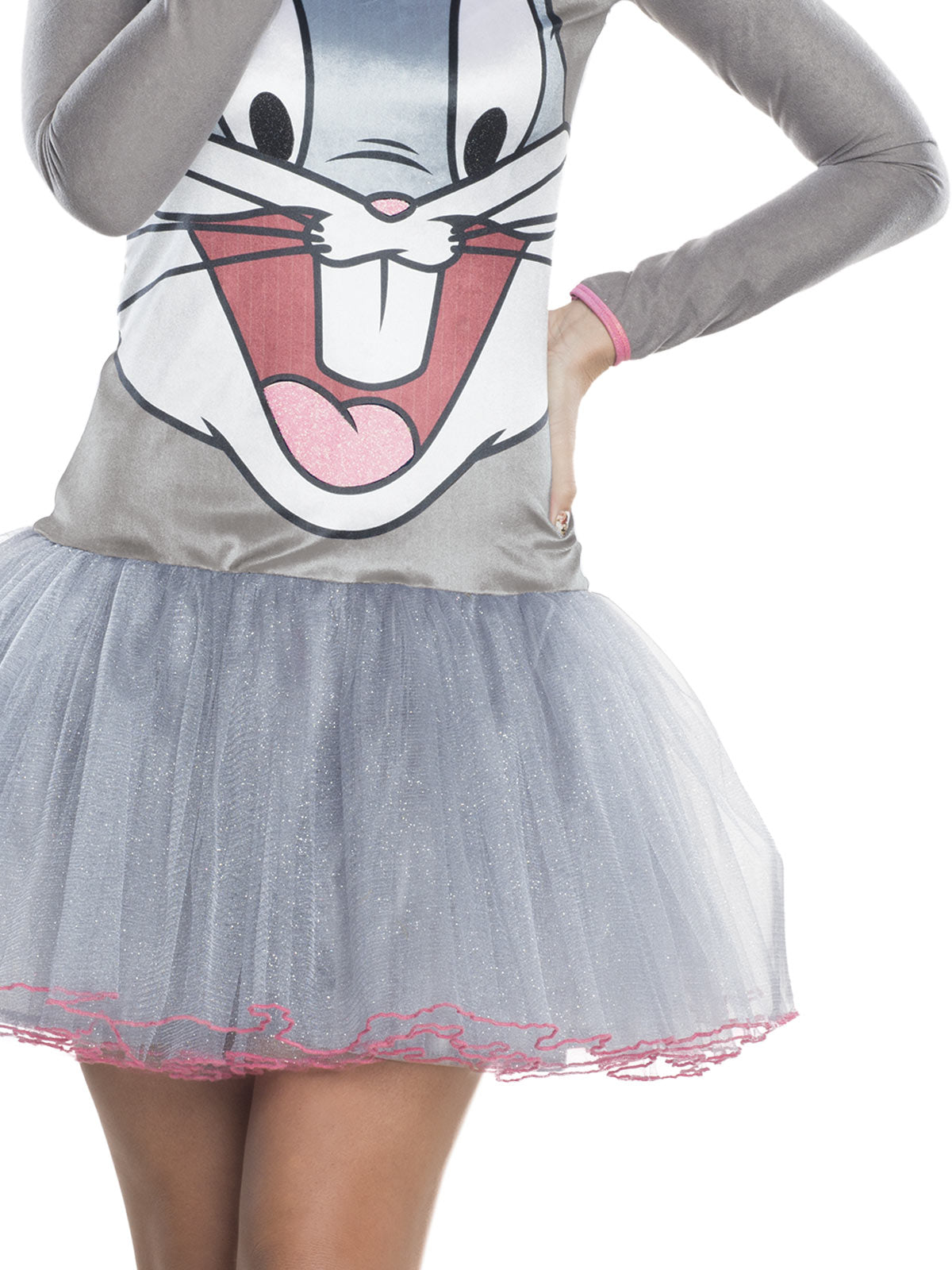 BUGS BUNNY HOODED TUTU DRESS, ADULT - Side