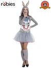 BUGS BUNNY HOODED TUTU DRESS, ADULT - Front