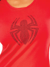 SPIDER-GIRL RHINESTONE TSHIRT, ADULT - Back