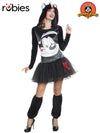 PEPE LE PEW HOODED TUTU DRESS, ADULT - Front