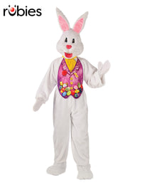 BUNNY MASCOT DELUXE COSTUME, ADULT - STD - Front