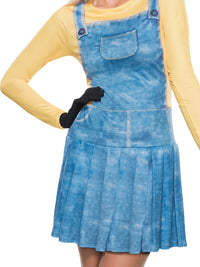 MINION FEMALE COSTUME, ADULT - Side