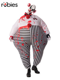 EVIL CLOWN INFLATABLE COSTUME, ADULT - STD - Front