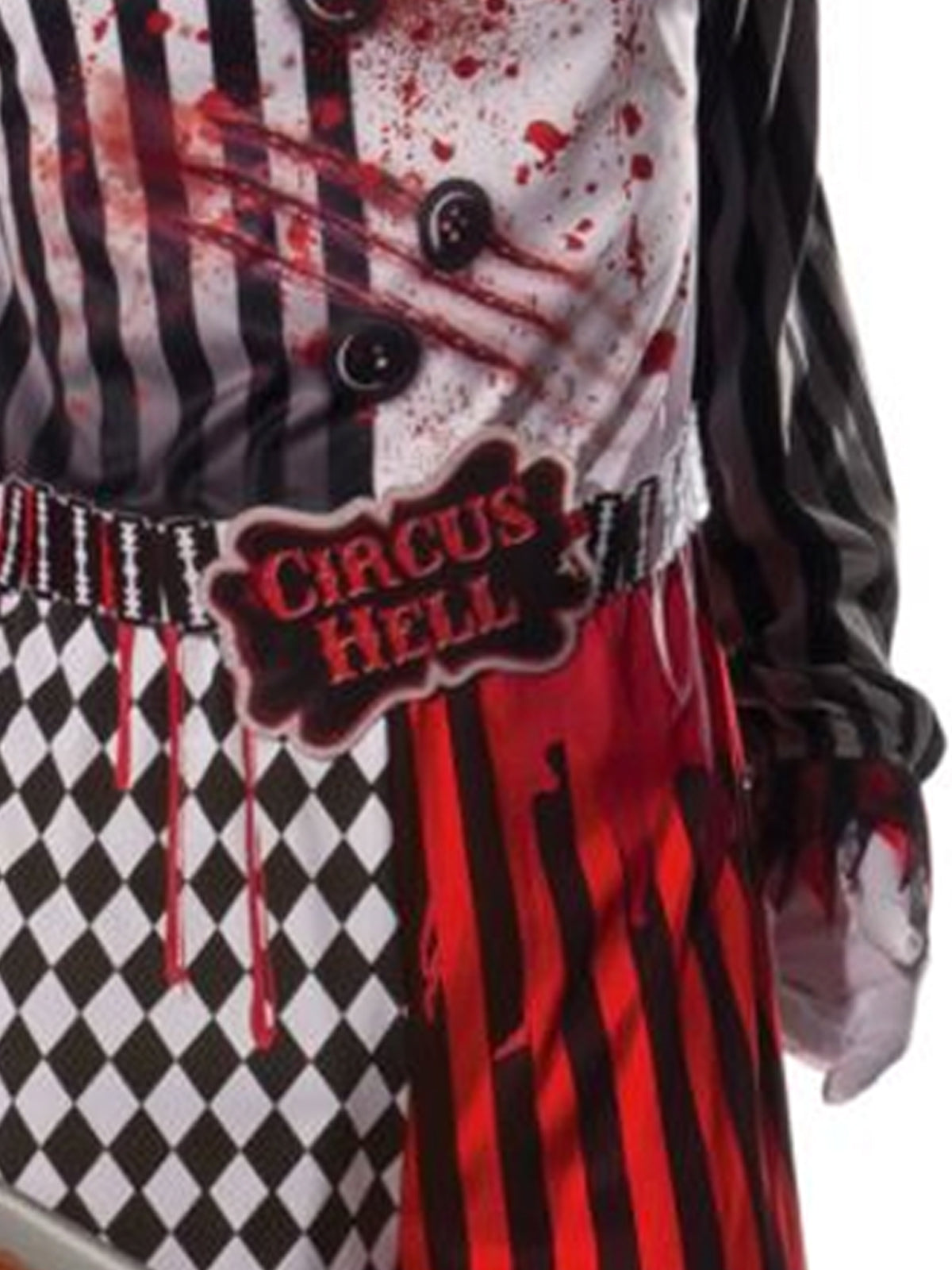 EVIL CLOWN COSTUME, ADULT - Side