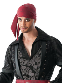 BLACK BEARD DELUXE COSTUME, ADULT - STD - Back