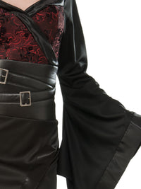 GOTHIC GEISHA COSTUME, ADULT - Side
