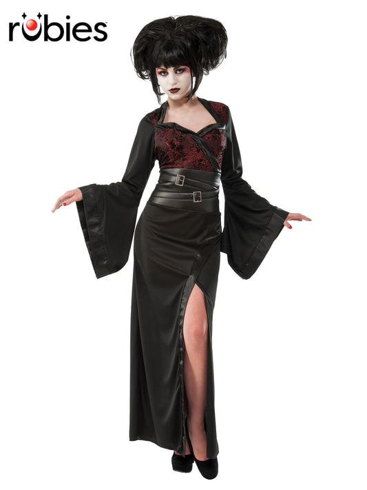 GOTHIC GEISHA COSTUME, ADULT - Front