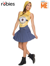 MINION FACE DRESS, ADULT - Front