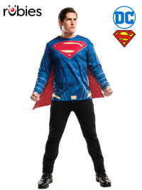 SUPERMAN DAWN OF JUSTICE COSTUME TOP, ADULT - Front