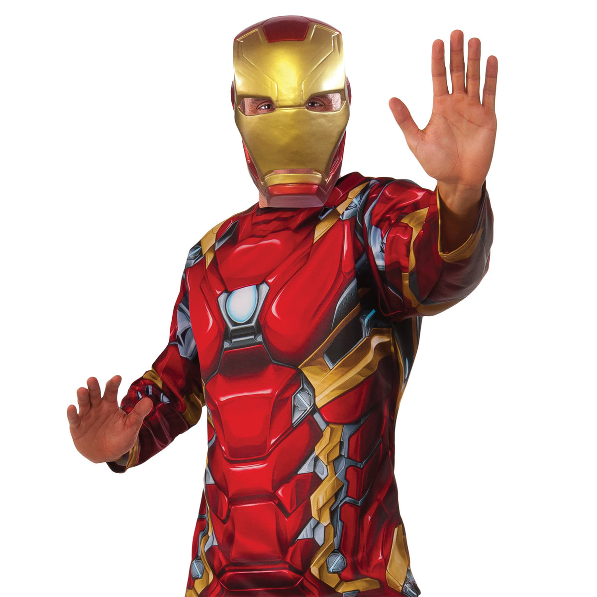 IRON MAN ADULT COSTUME TOP, ADULT - Back