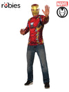 IRON MAN ADULT COSTUME TOP, ADULT - Front