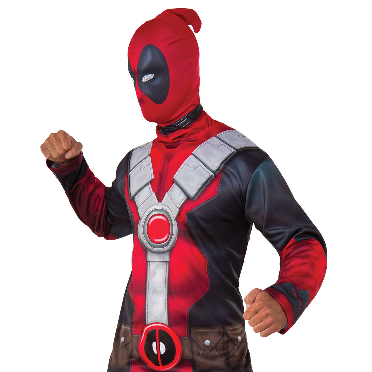 DEADPOOL CLASSIC COSTUME TOP, ADULT - Back