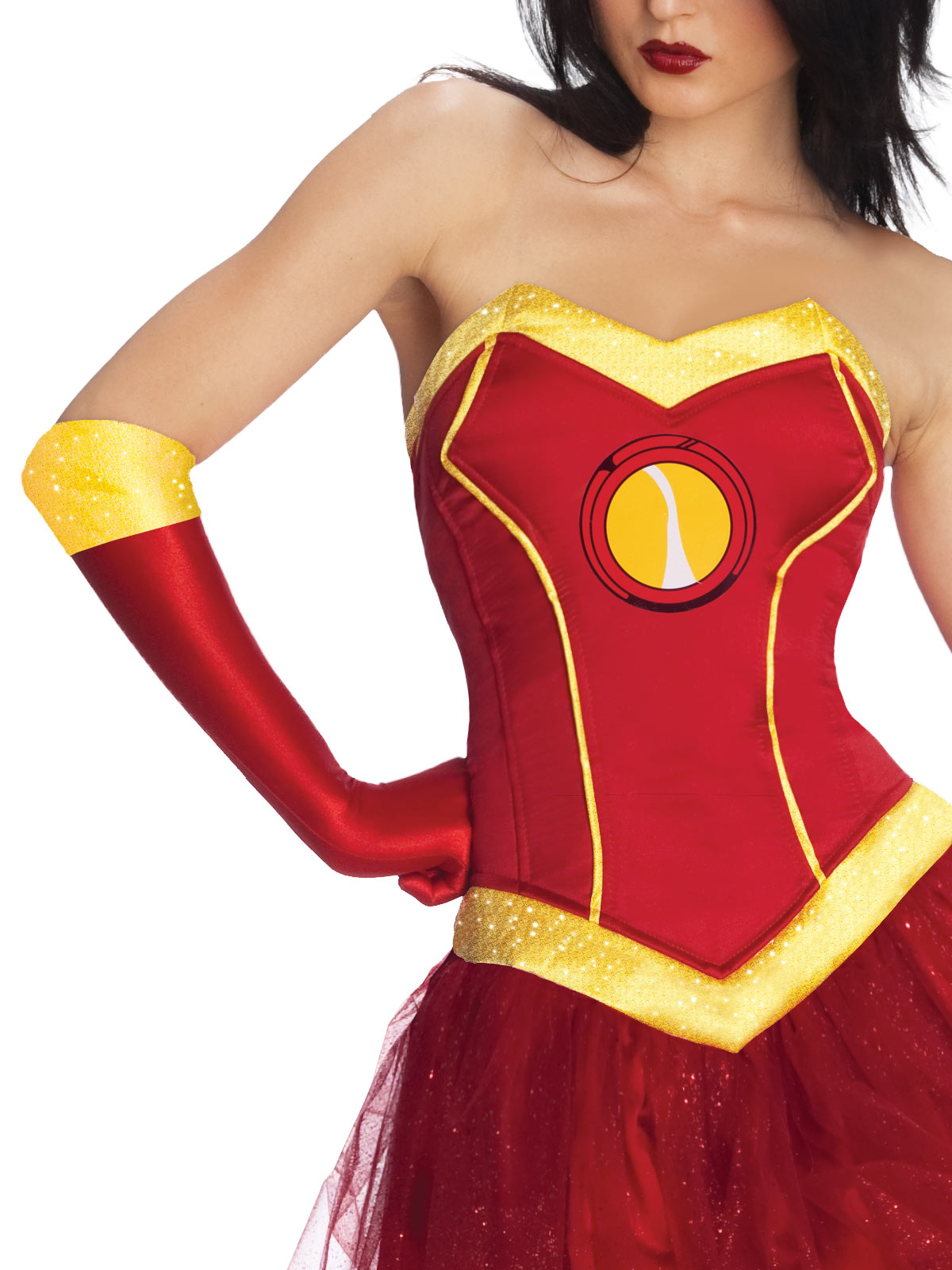 IRON RESCUE COSTUME, ADULT - Back