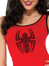 SPIDER-GIRL RHINESTONE TANK DRESS, ADULT - Back