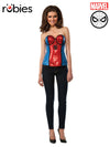 SPIDER-GIRL SEQUINED CORSET, ADULT - Front