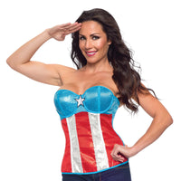 AMERICAN DREAM SEQUINED CORSET, ADULT - Back