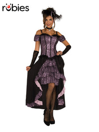 DANCE HALL MISTRESS COSTUME, ADULT - STD - Front