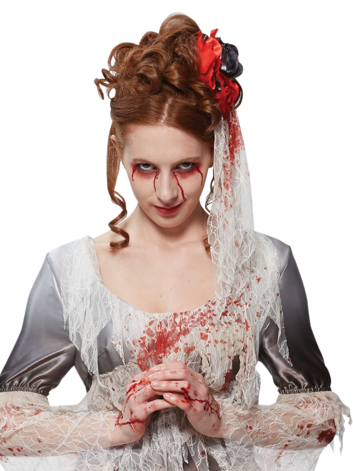 BLOODY HANDS DRESS, ADULT - Back