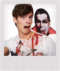 VAMPIRE SELFIE SHOCKER COSTUME, ADULT - STD - Back