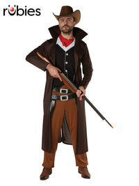 GUNSLINGER COSTUME, ADULT - Front