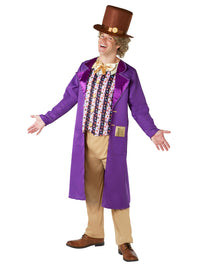 WILLY WONKA DELUXE COSTUME, ADULT - Back