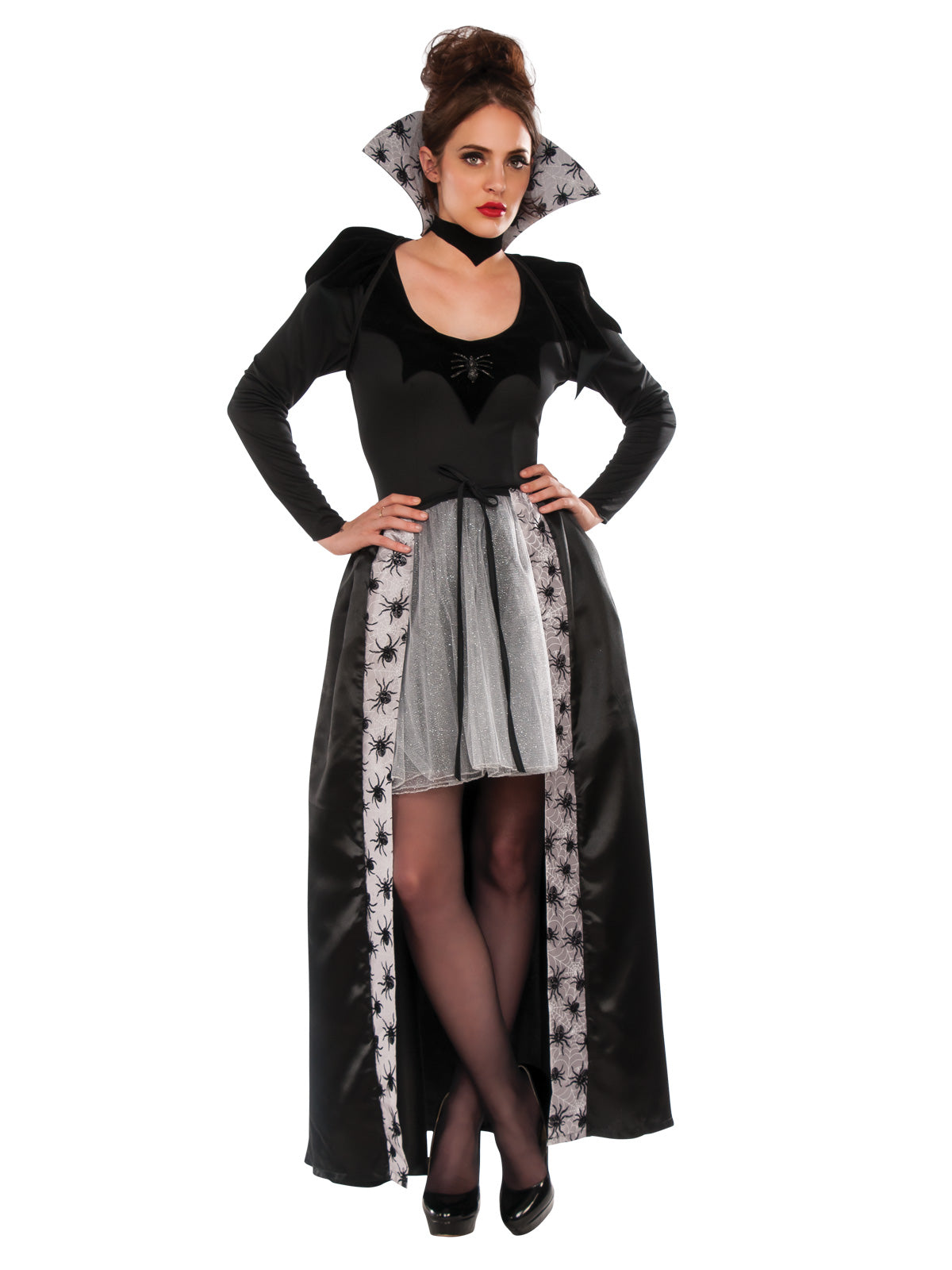 SPIDER QUEEN VAMPIRESS COSTUME, ADULT - STD - Side