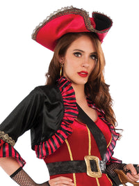 LADY BUCCANEER PIRATE COSTUME, ADULT - STD - Back