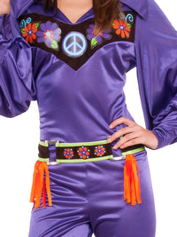 70'S BABE HIPPIE COSTUME, ADULT - STD - Side