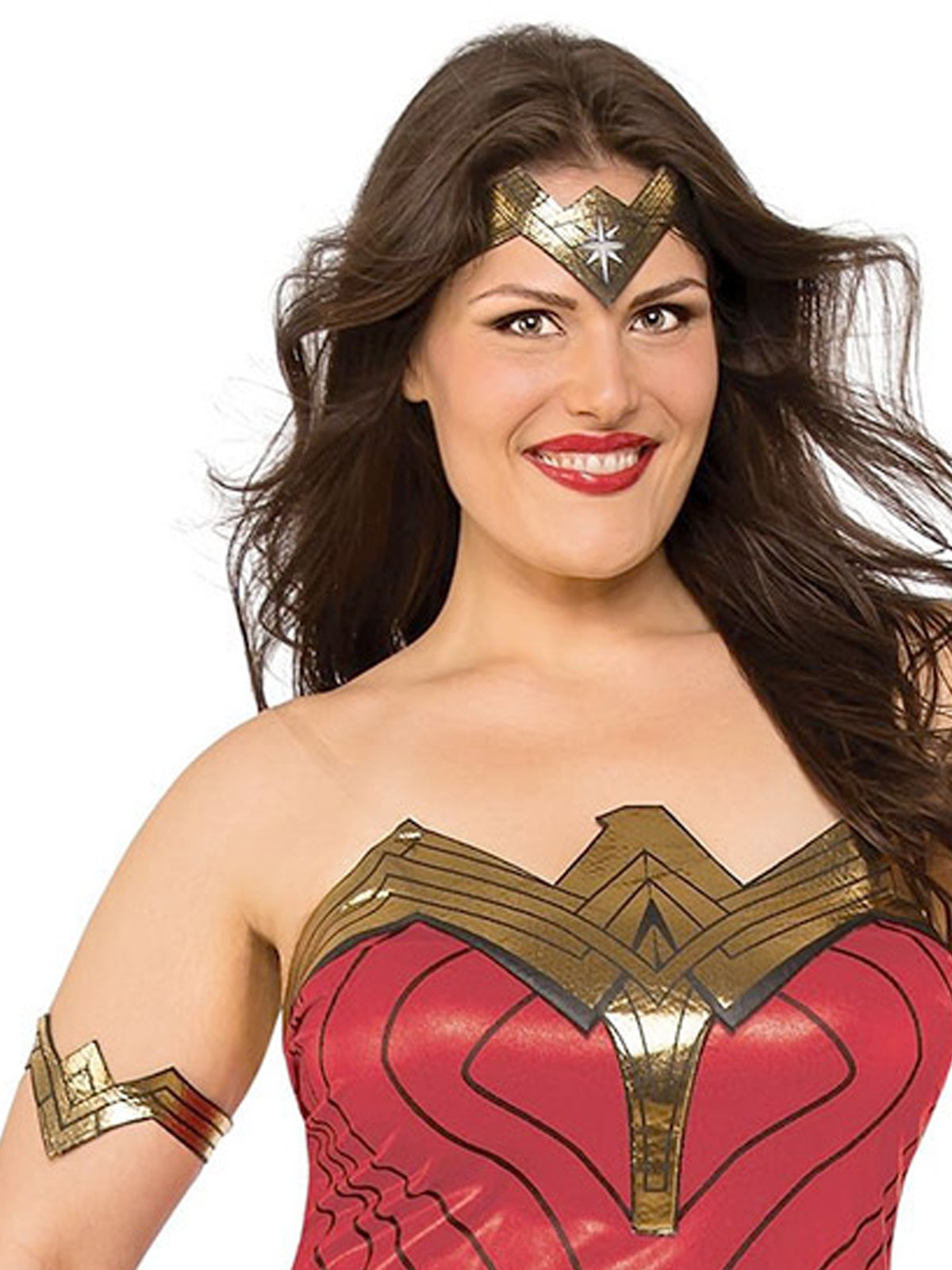 WONDER WOMAN DELUXE COSTUME, ADULT - PLUS - Back