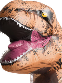 T-REX INFLATABLE COSTUME WITH SOUND, ADULT - STD - Back