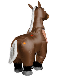 MR HORSEY INFLATABLE HORSE COSTUME,  ADULT - STD - Back