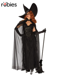 ELEGANT WITCH COSTUME, ADULT - Front