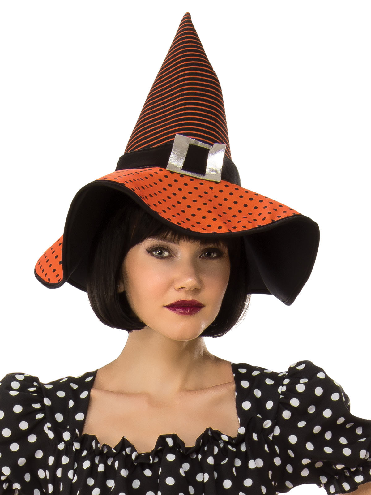 POLKA DOT WITCH COSTUME, ADULT - Back
