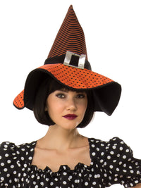 POLKA DOT WITCH COSTUME, ADULT - Back