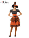 POLKA DOT WITCH COSTUME, ADULT - Front