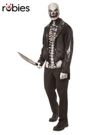 SKELETON MAN COSTUME, ADULT - Front