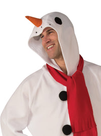 SNOWMAN ONESIE JUMPSUIT, ADULT - Back