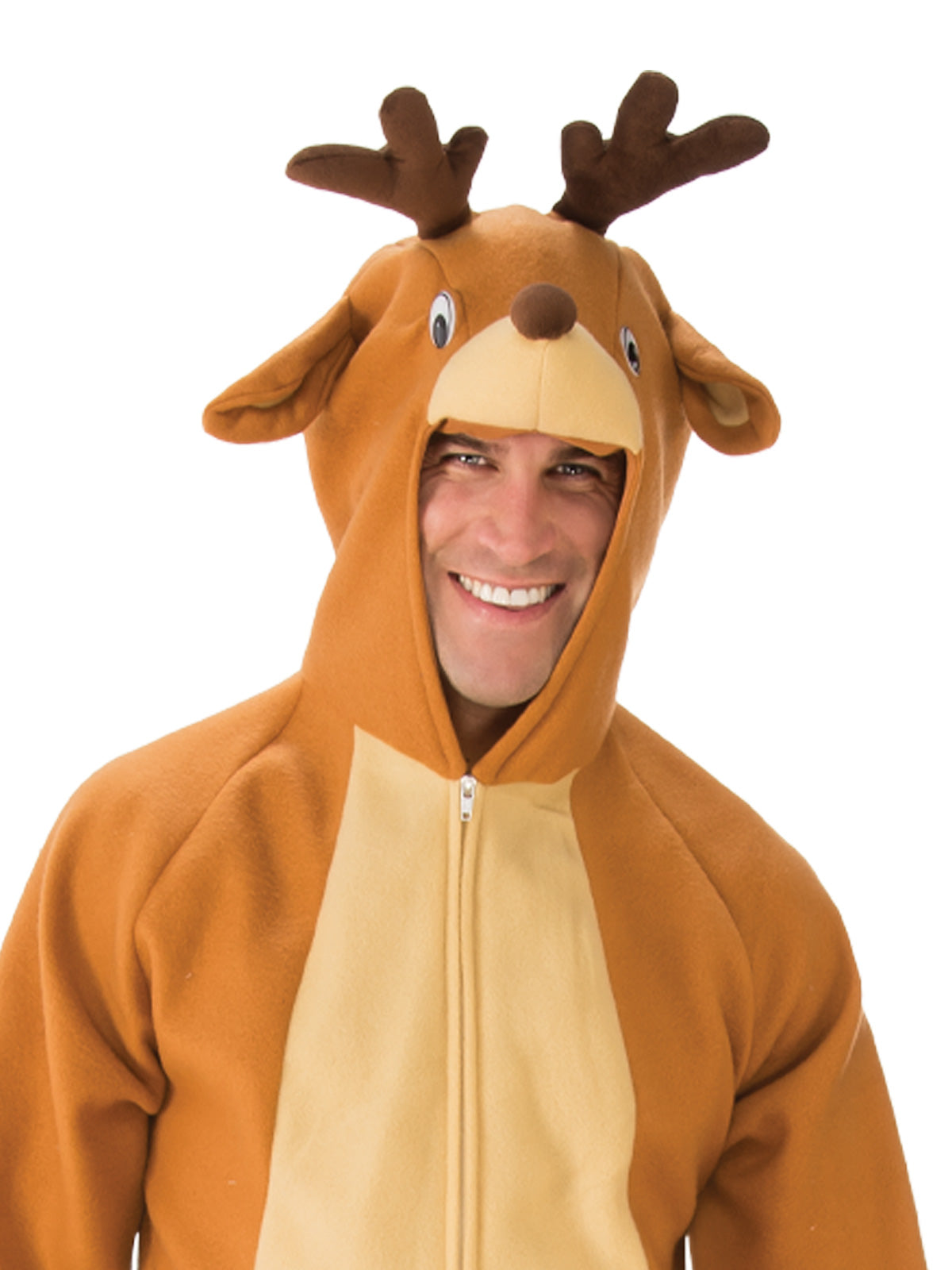 REINDEER ONESIE JUMPSUIT, ADULT - Back
