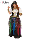 GYPSY COSTUME, ADULT - PLUS - Front