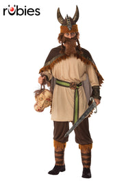 VIKING MAN COSTUME, ADULT - Front