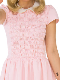 STRANGER THINGS ELEVEN PINK DRESS COSTUME, ADULT - Side