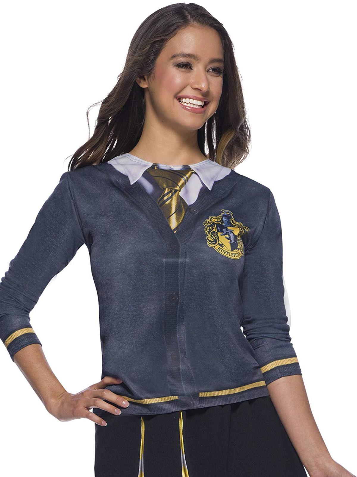 HUFFLEPUFF COSTUME TOP, ADULT - Back