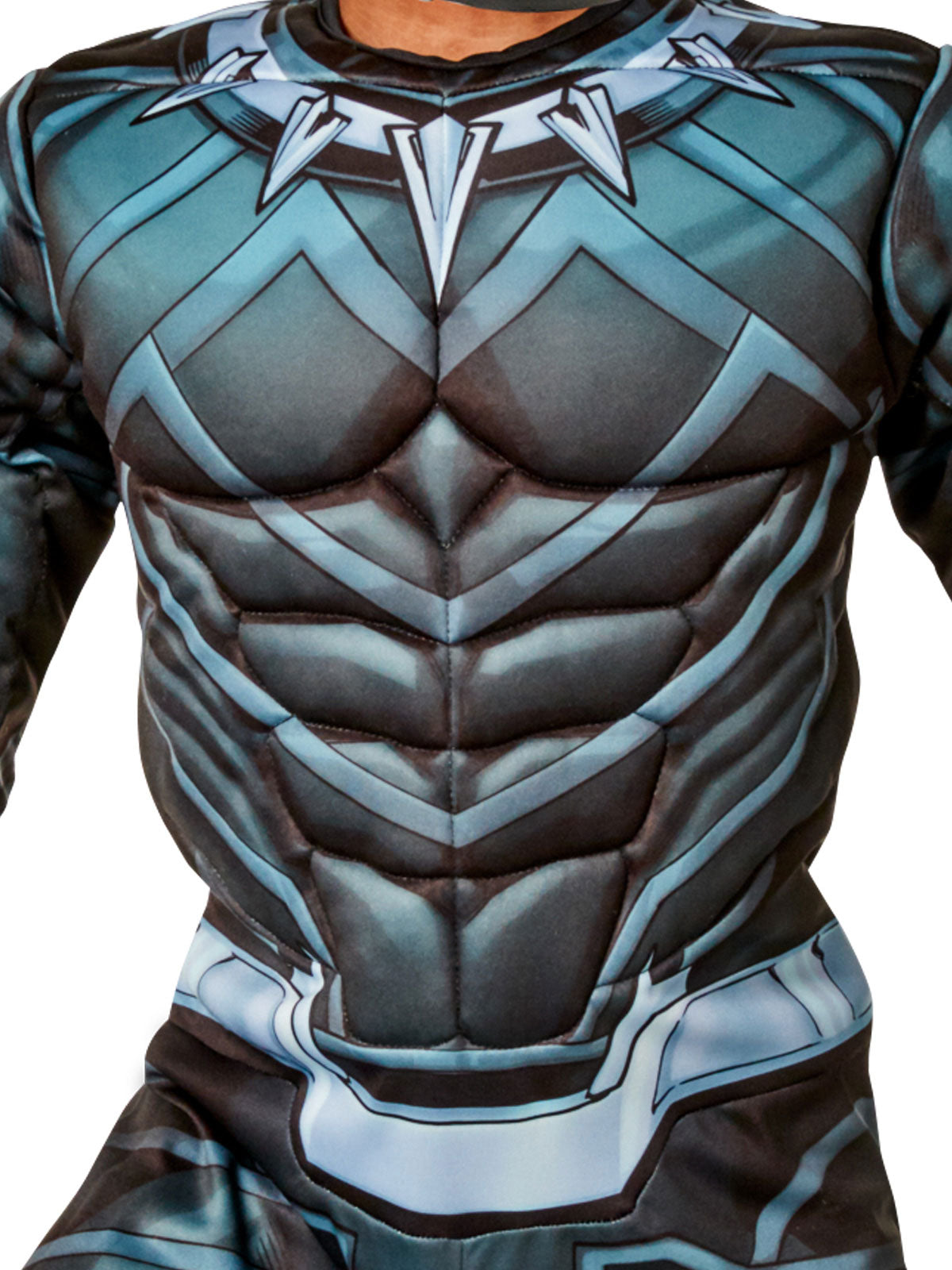BLACK DELUXE PANTHER COSTUME, CHILD - Side