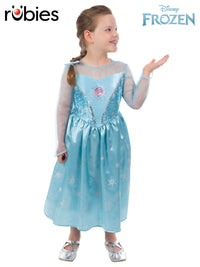 ELSA FROZEN 1 DELUXE COSTUME, CHILD - Front