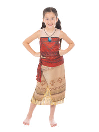 MOANA DELUXE LIVE ACTION MOVIE COSTUME, CHILD - Back