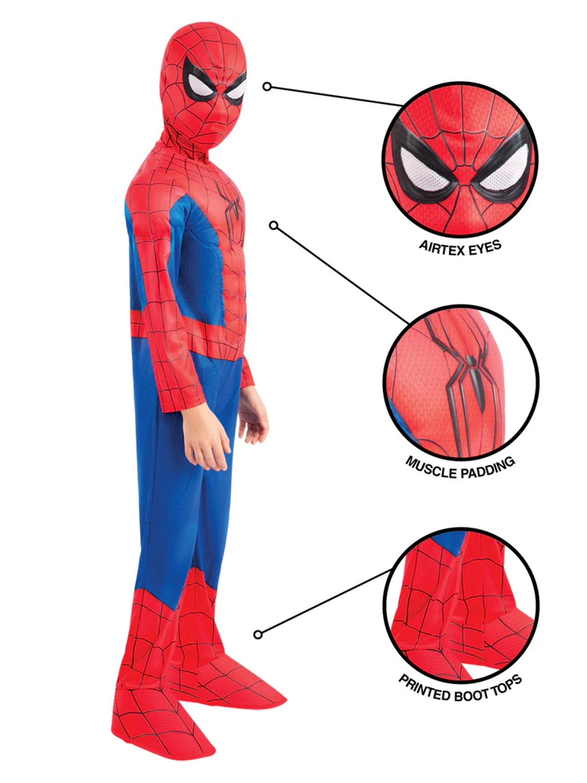 SPIDER-MAN DELUXE BRAND NEW DAY COSTUME, CHILD - Side
