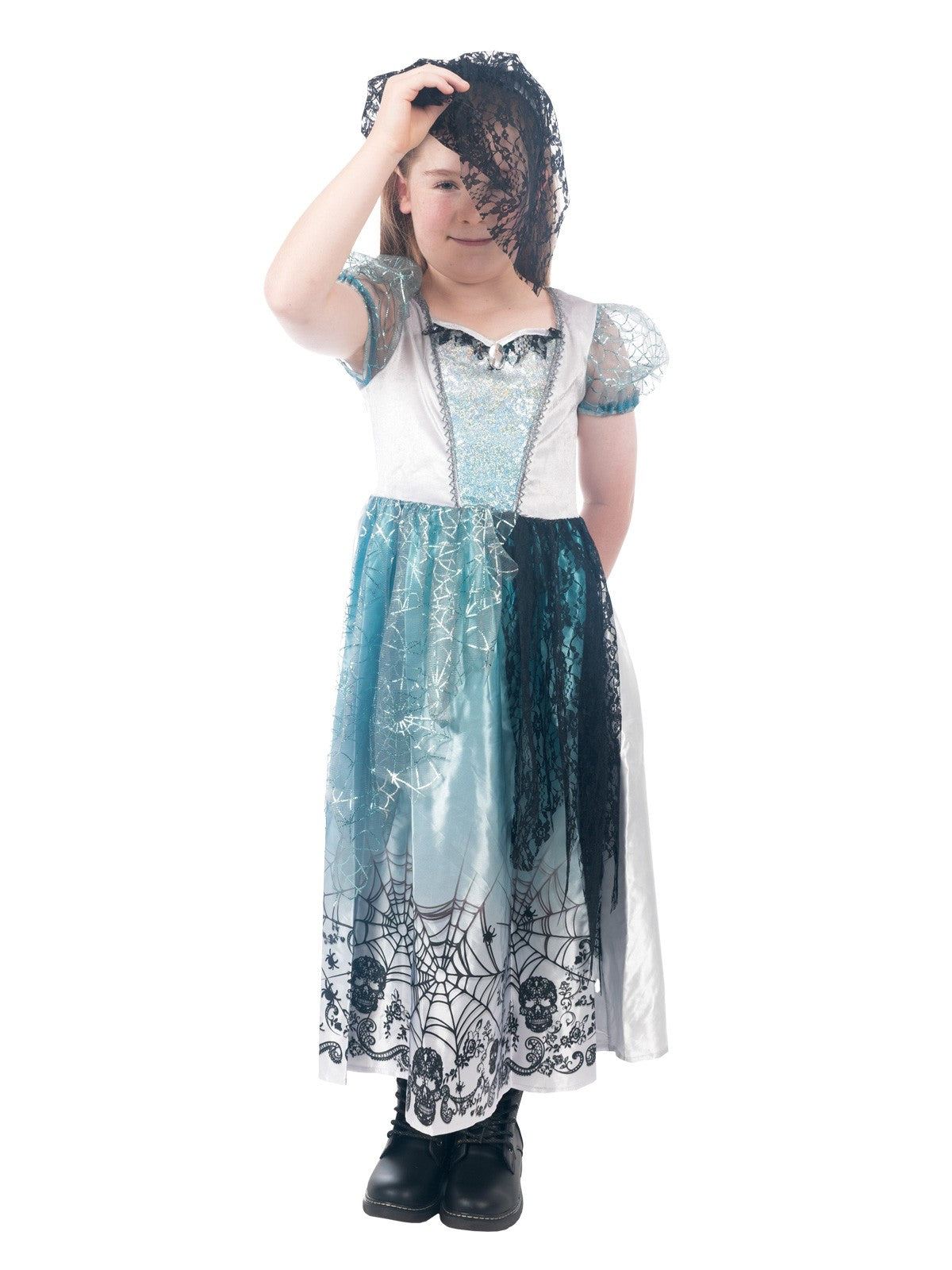 GOTHIC BRIDE COSTUME, CHILD - Side