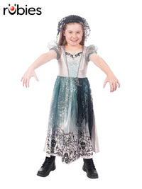 GOTHIC BRIDE COSTUME, CHILD - Front