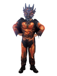 ORANGE DRAGON COSTUME, CHILD - Back